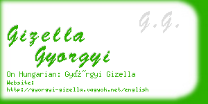 gizella gyorgyi business card